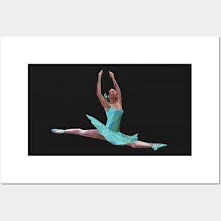 Low Poly Ballerina Posters and Art